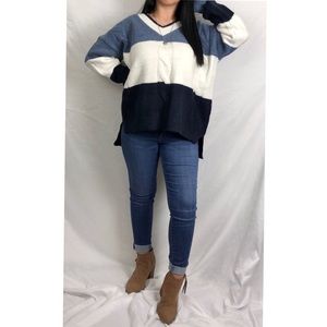 Blue ivory sweater